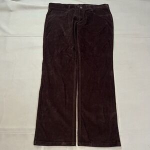 Brooks Brothers Men Corduroy Pant Preppy Brown 38x32 Y2K Grunge Skate Punk-4671